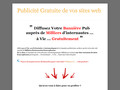 Détails : Publicité gratuite de vos sites web